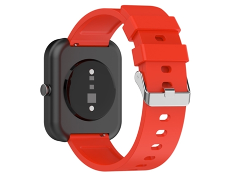 Correa de Silicona ajustable con hebilla plateada para OnePlus Nord Watch - tinto