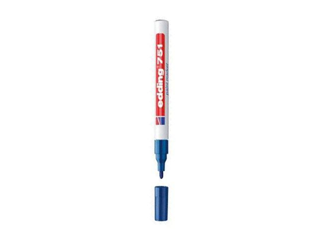 Edding Marker Tip Fibra 751 Azul Punta Redonda 1-2 Mm