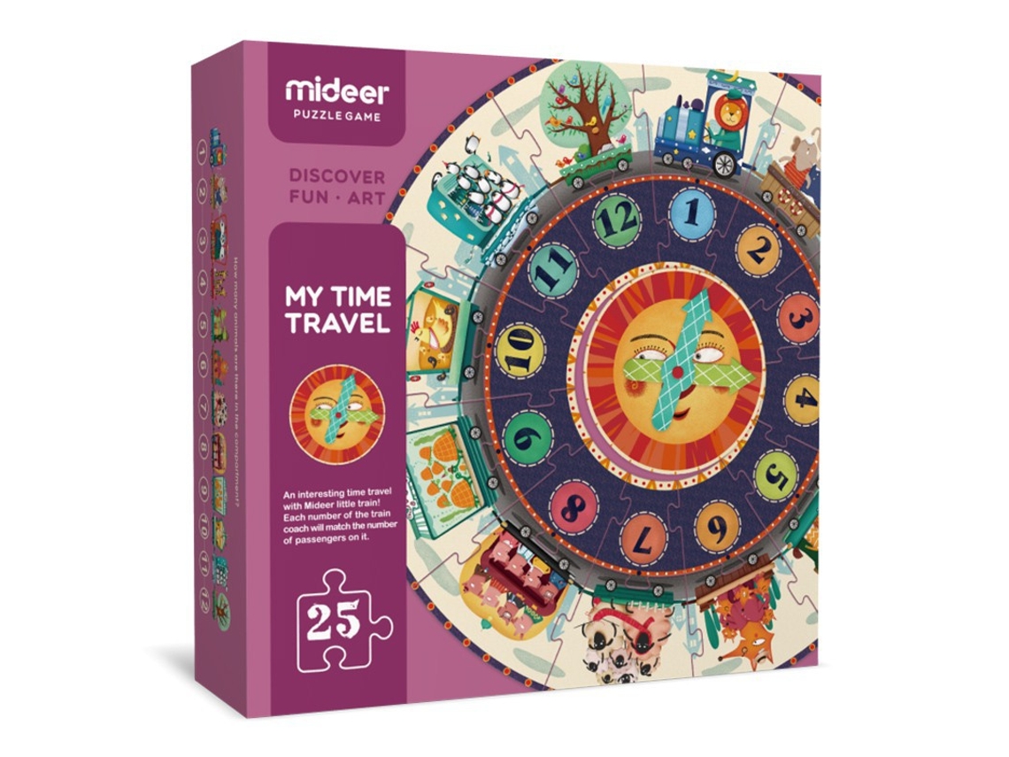 Puzzle MIDEER (Cartón - Rojo - 25 x 25 x 5 cm)