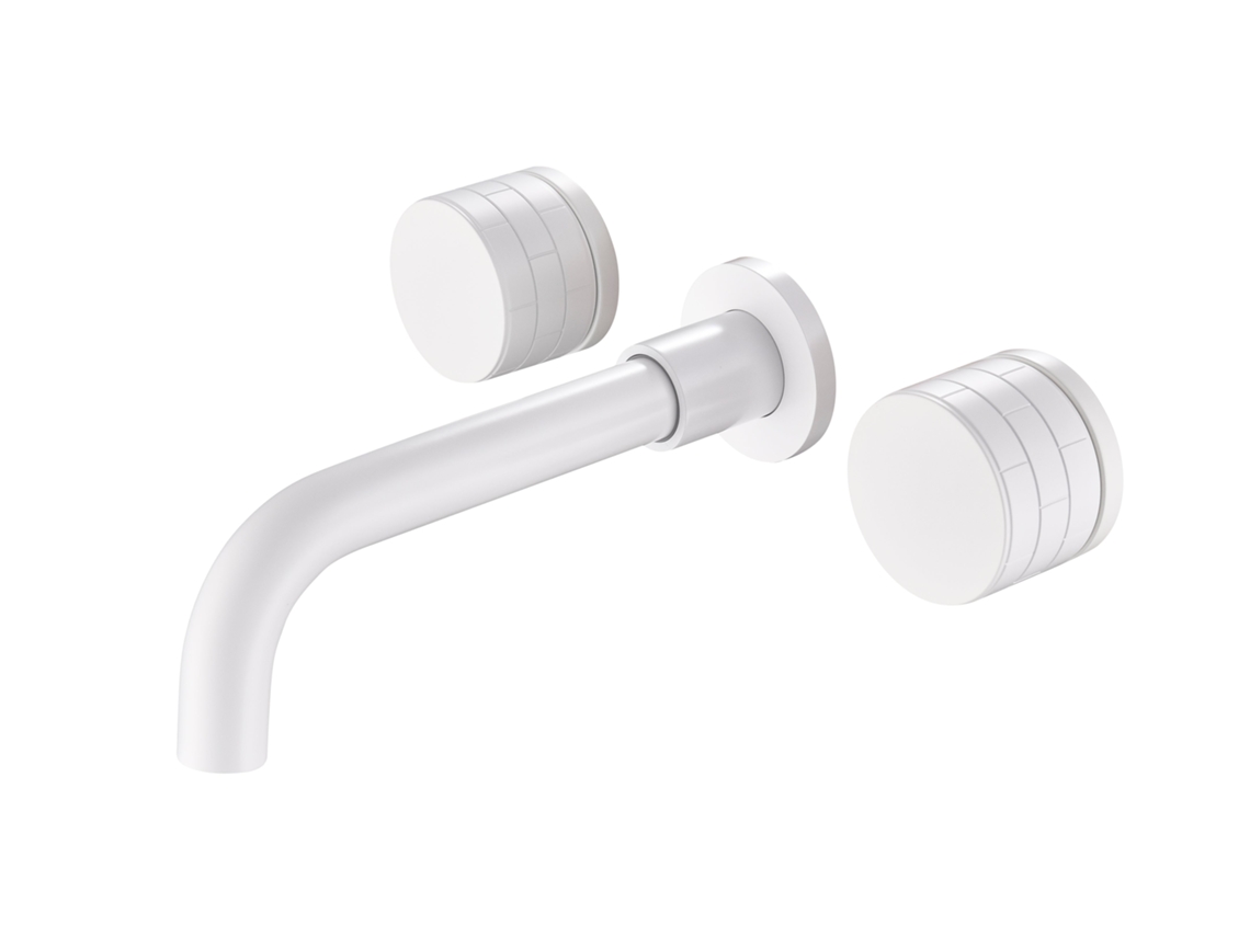 Grifo Mural Para Lavabo 052 En Latón Blanco Colección Argolide