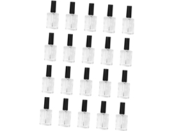 20 Frascos Transparentes Para Esmalte De Uñas, Envases Duraderos Para Esmalte De Uñas.
