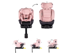 Silla de Coche Premium I Talla 40 150 cm con Isofix y Rotación 360º Chipolino Marshmallow