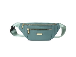 Riñonera impermeable de nailon y poliéster para mujer, modelo 2026, con 3 bolsillos, correa ajustable, mochila de cintura para viajes y deportes.