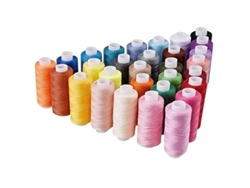 Hilo De Coser De 24 Colores, 100% Hilo De Poliéster, Aprox. 40 Metros Por Rollo, Hilo De Coser Para Uso Doméstico