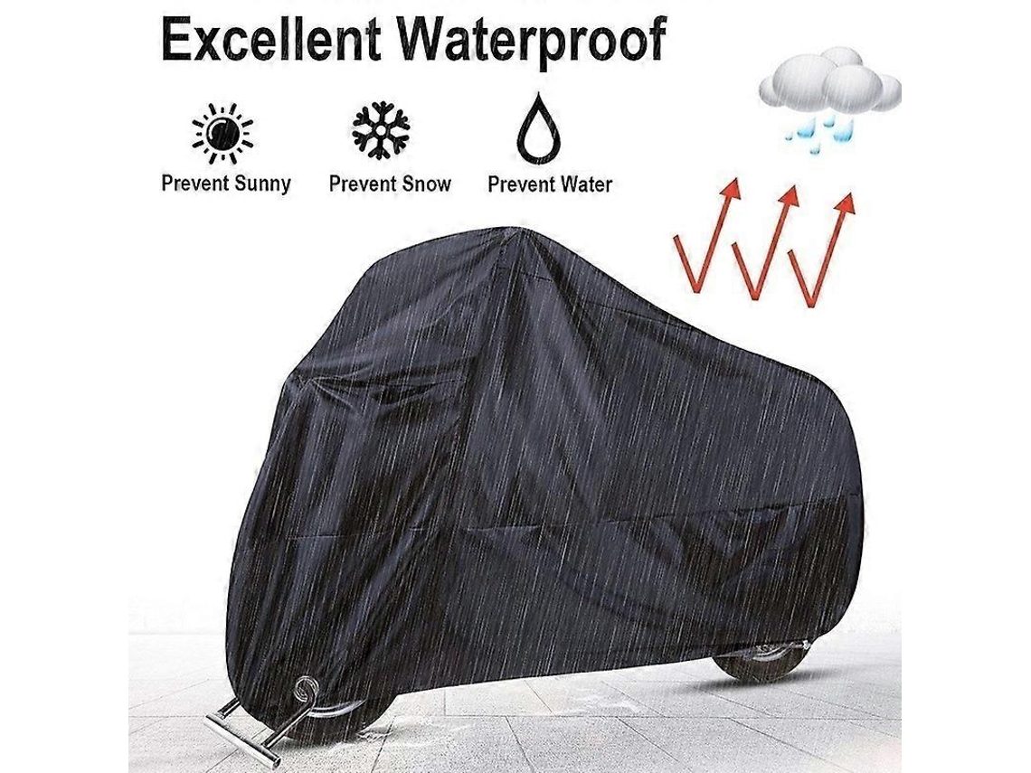 Capa para bicicleta Omni-cover para uso externo, impermeável e resistente à chuva, sol, raios UV, poeira e vento, com orifício para cadeado.