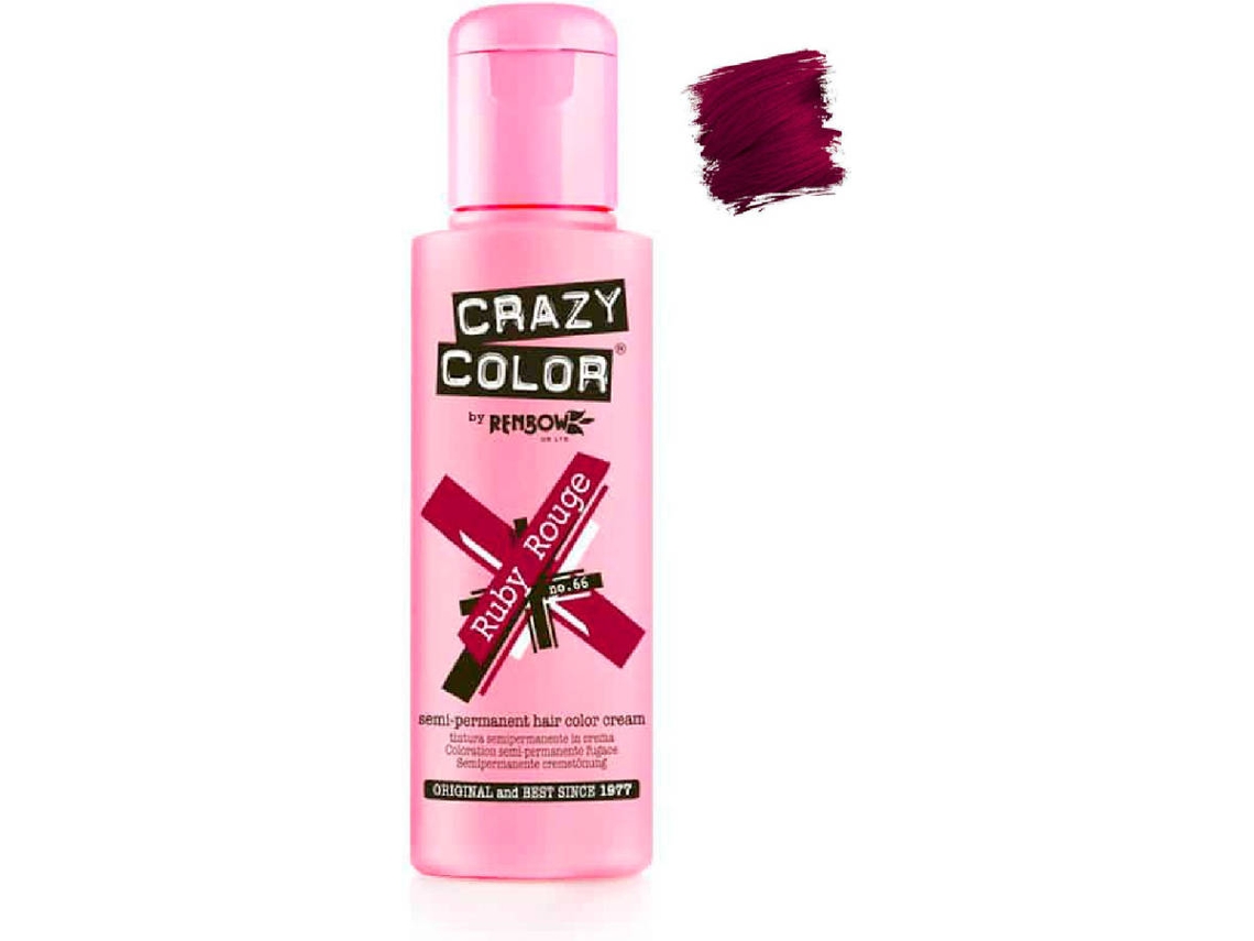 Tinte Semipermanente CRAZY COLOR Ruby Rouge no. 66 (100 ml)