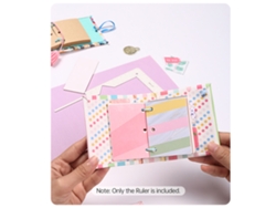Regla Guía Para Encuadernación De Libros, Herramienta De Encuadernación Diy Con Escalas Precisas 5 En 1