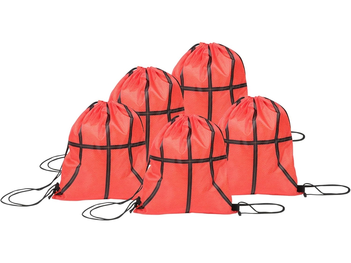Mochila deportiva de 5 piezas para actividades al aire libre con diseño de pelota y cordón - Gokoco