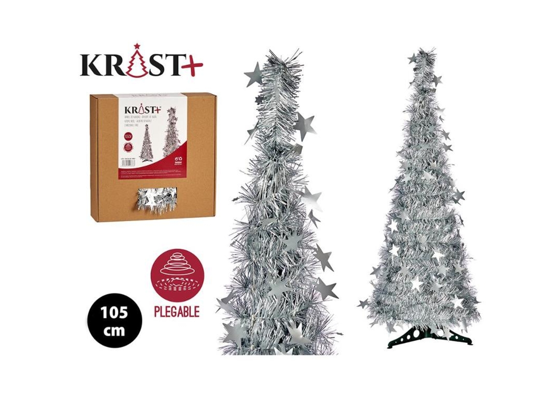 Árbol de Navidad 105 cm espumillon plata 90666