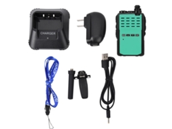 Radio Walkie-talkie Portátil Profesional Uhf De 5 W, Modelo Bf E90, Con Linterna Led (verde).