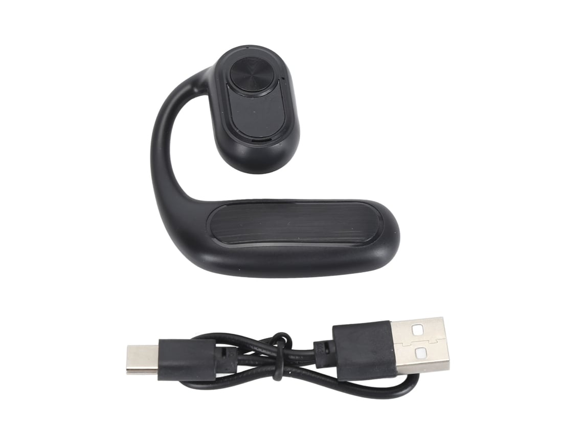 Fones De Ouvido Com Condução Aérea Open Ear Cancelamento De Ruído Bluetooth 5.3 Para Corrida Ciclismo Hiking Preto