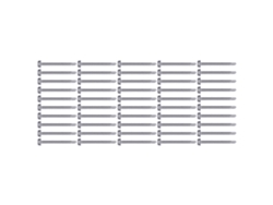 50 Pcs Tornillos Autoatacantes De Acero Inoxidable 410 Hilo Completo 4.8x50mm Hexagonales De Repuesto
