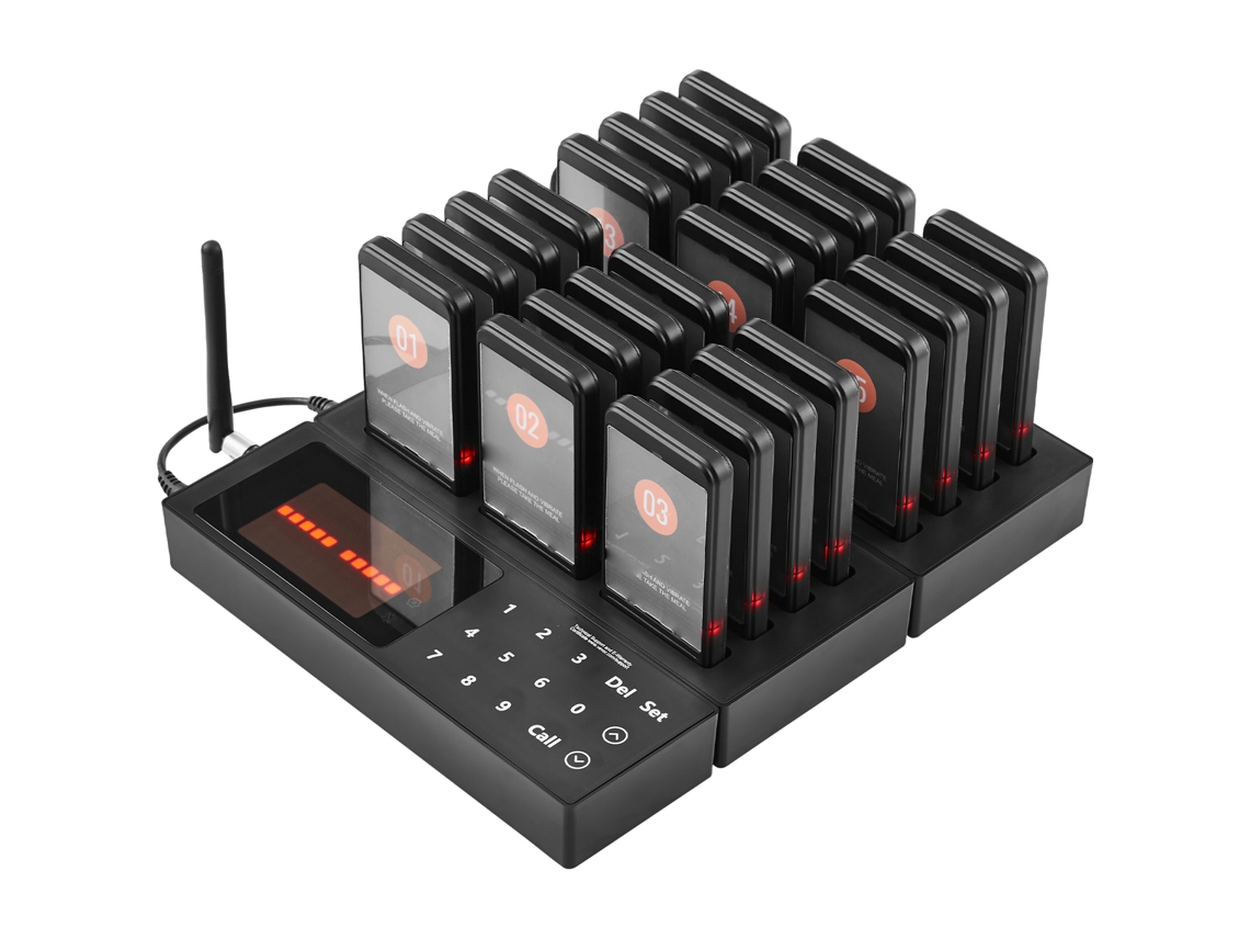 Succebuy Coaster Sistema inalámbrico de buscapersonas para restaurantes con llamadas las 24 horas para colas de invitados