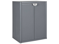 Mueble de jardín de mimbre PP gris, 65 x 45 x 88 cm, DKD HOME DECOR