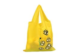Bolsa de compras con asa resistente, buen agarre, diseño de dibujos animados, bolsa de supermercado plegable, estampado de animales, para guardar fruta, GOKOCO