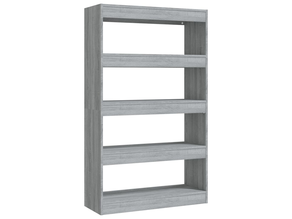Estantería/separador de madera Sonoma Grey Derivatives MAISON EXCLUSIVE (80x30x135 cm)