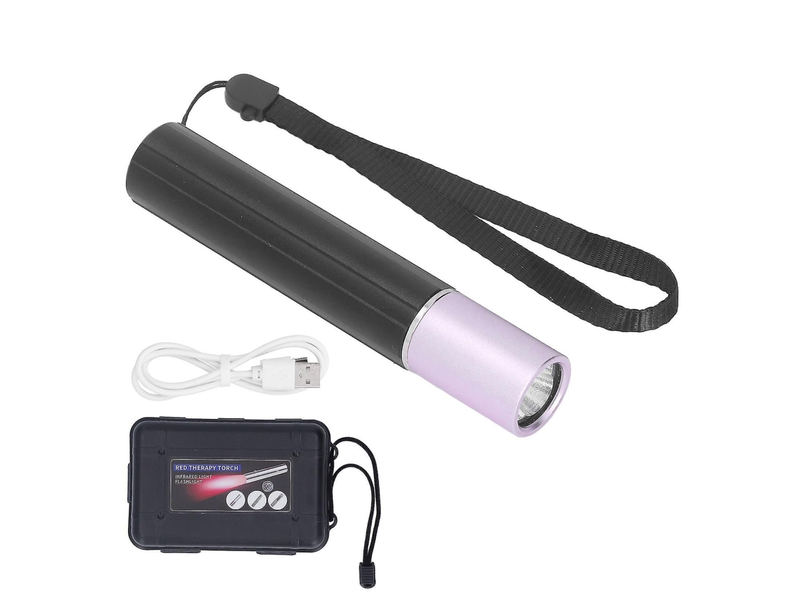 Linterna portátil de terapia de luz roja para el alivio del dolor articular y muscular.