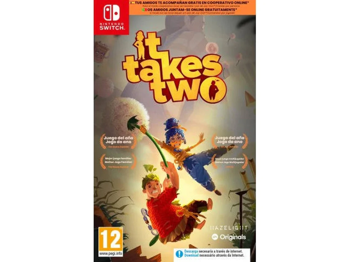 Juego Nintendo Switch It Takes Two (Código de Descarga en Caja)