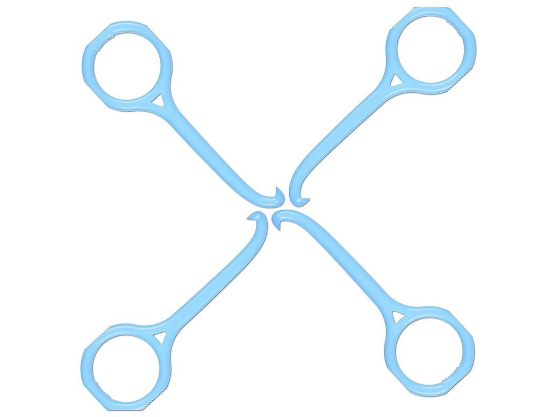 Herramienta Mejorada Para La Extracción De Alineadores Y Retenedores - Paquete De 4 Unidades (azul)