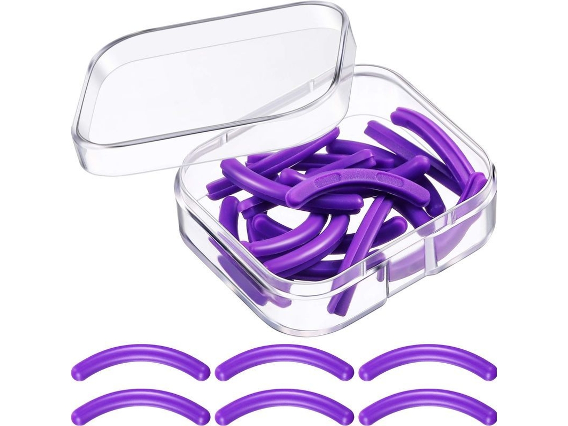 Recambio De Pestañas De Silicona (24 Unidades, Color Morado)