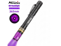 Linterna UV de alta potencia de 365 nm con luz negra invisible para detectar dinero, escorpiones, manchas de animales y minerales. Pila AAA Viewleaf.