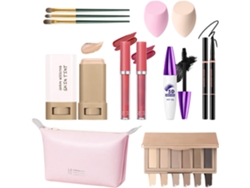 Set De Maquillaje Profesional Que Incluye Un Labial Mate Cremoso Y Delineadores De Ojos.