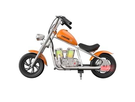 Moto Eléctrica para Niños HYPER GOGO Cruiser 12 Plus con App Neumáticos 12'' Altavoz Bluetooth Antiniebla