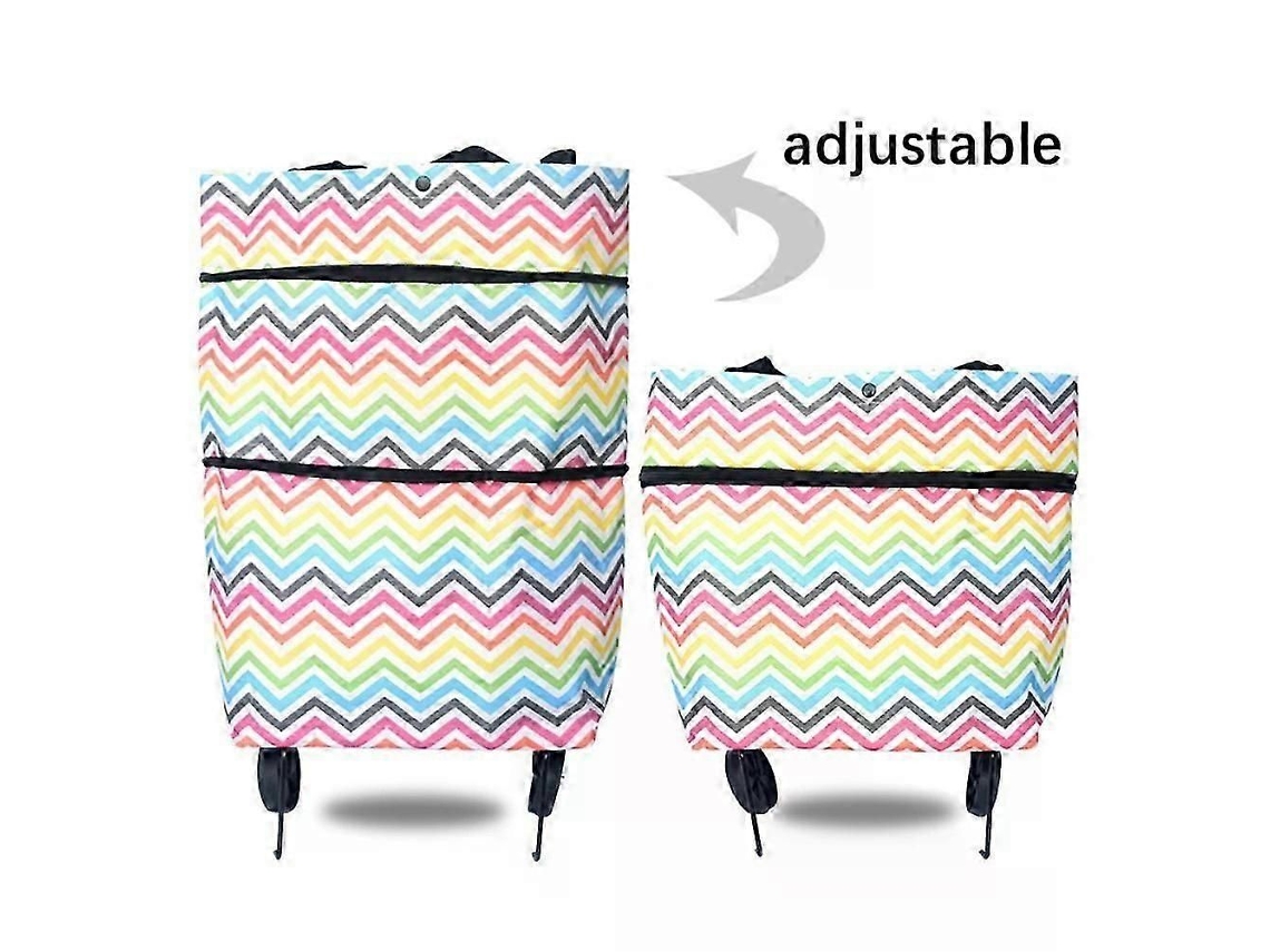 Bolsa de compras plegable, carrito con ruedas, organizador de verduras, portátil. GOKOCO