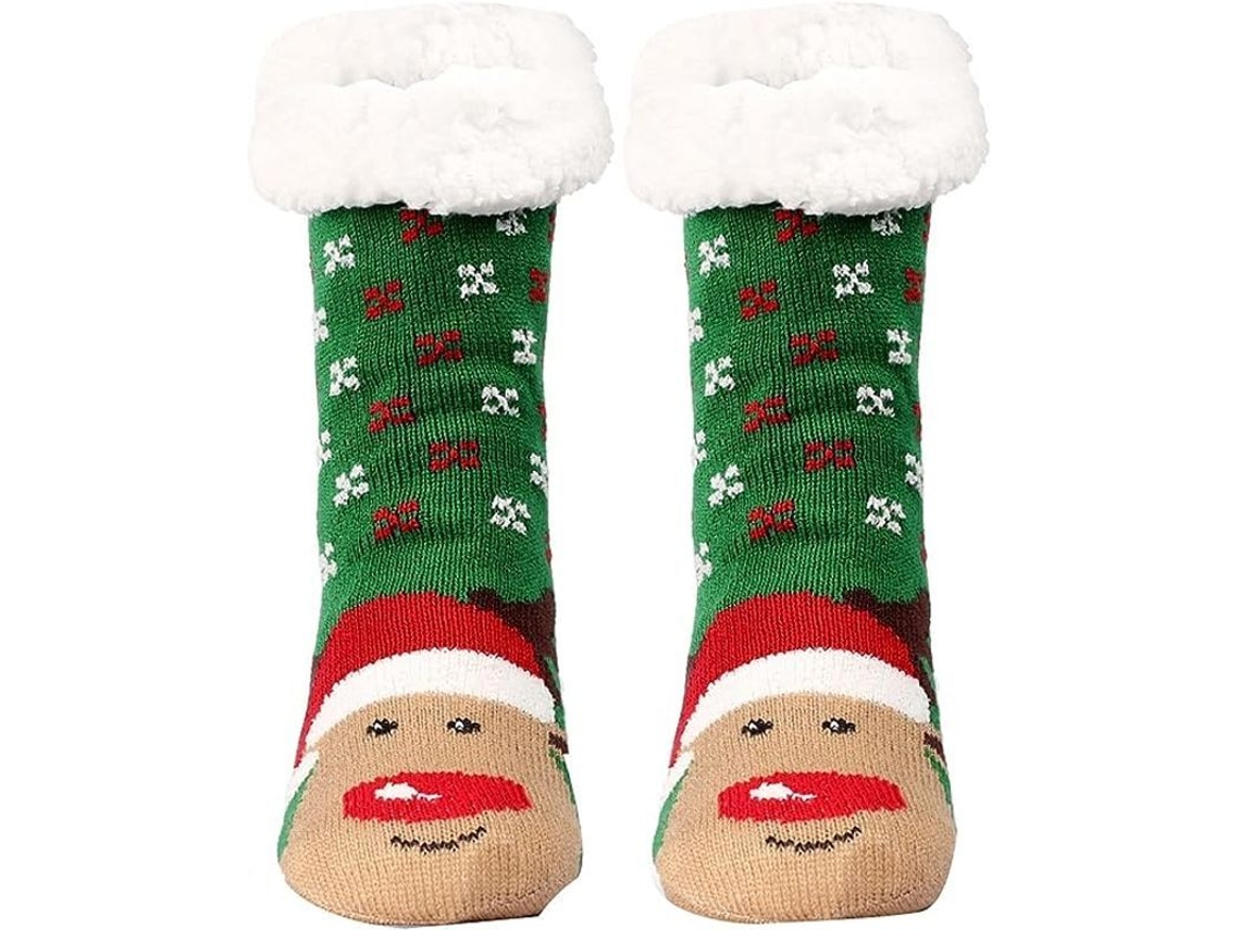 2026-calcetines De Navidad Para Mujer Cálidos Invierno Gruesos Peludos Con Patrones Bonitos Regalo Navideño