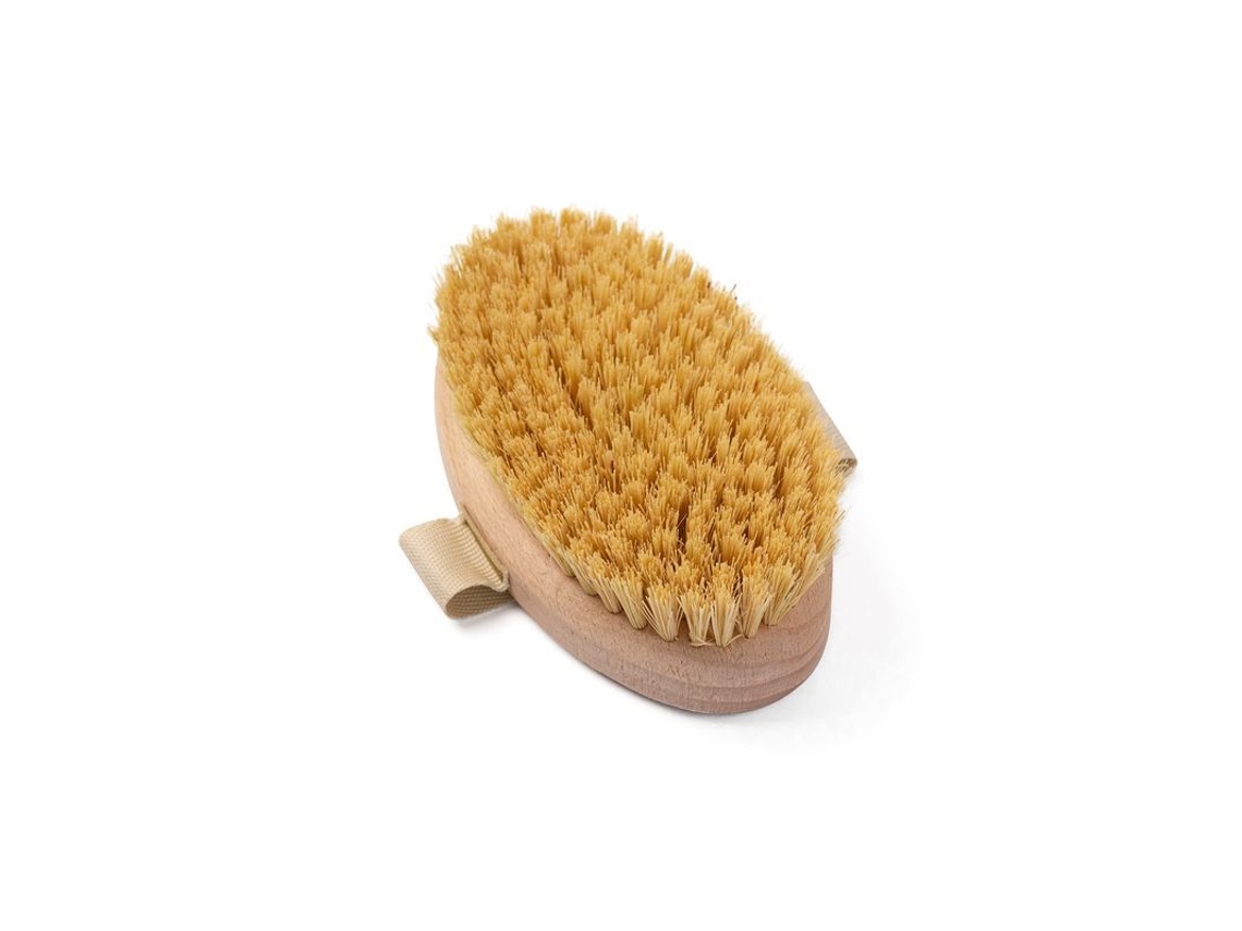 Dan26-cepillo De Sisal Natural Para Exfoliación Y Masaje, Limpieza Corporal Seca Y Revitalización