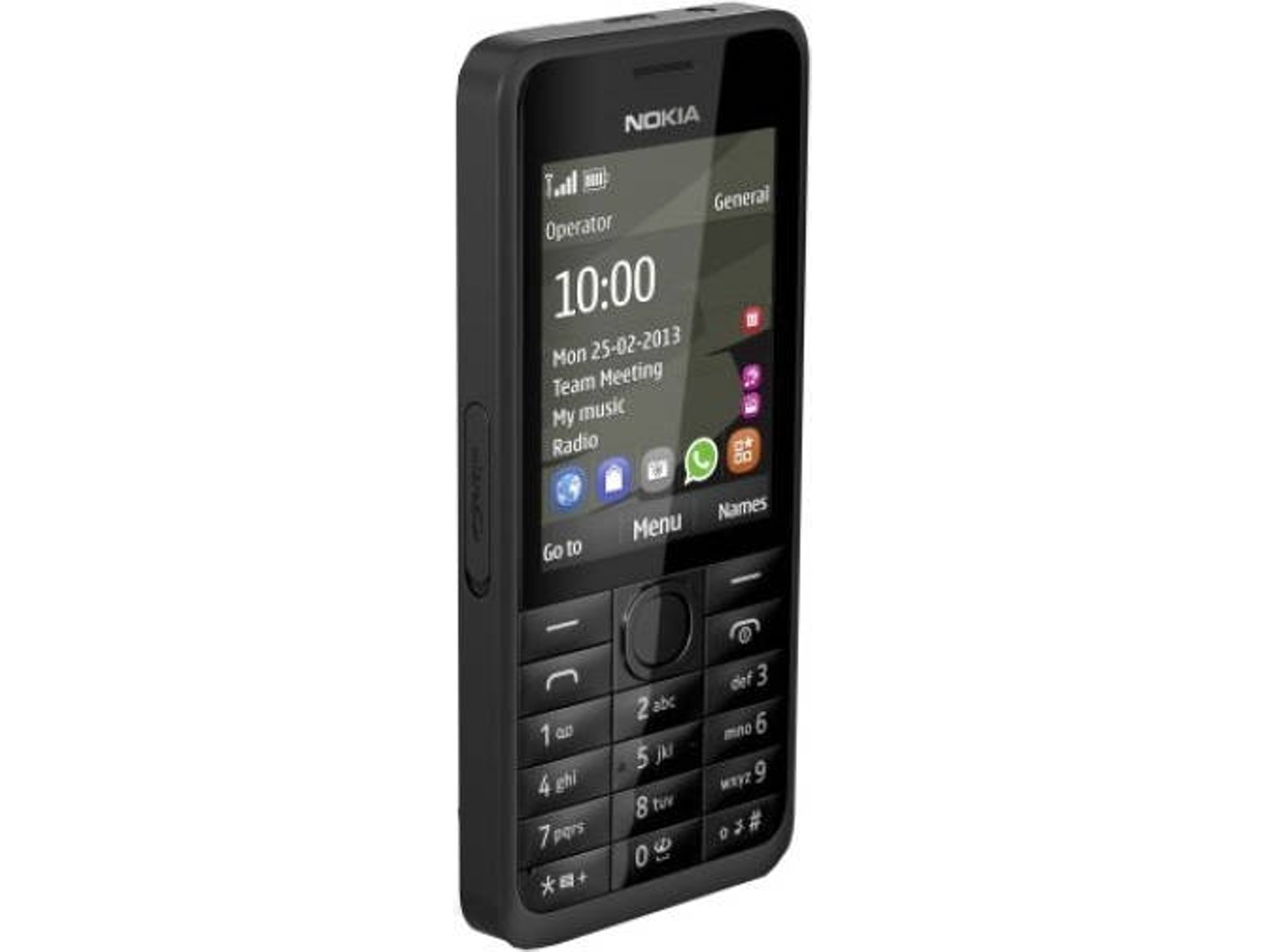 Teléfono móvil NOKIA 301 (2.4'' - 3G - negro)