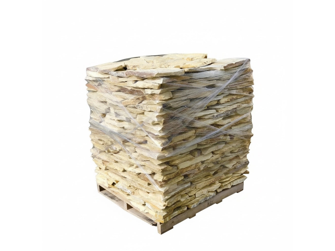 Planchoncillo Amarillo Palet 25 M² / Irregular 2-3 Cm