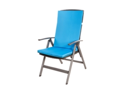Cojín para silla 1 ud Cojín 110x47x4cm Azul cojín para silla de exterior Cojín de asiento con respaldo alto SETGARDEN