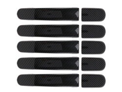5 Piezas De Embellecedores Para Manijas De Puertas De Coche Para Transit Custom Tourneo 2014-2020, Adhesivo De Fibra De Carbono Para Decoración.