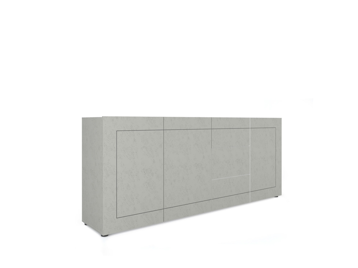 Aparador Elios Cashmere con 3 puertas y 3 cajones, 200 x 40 x 83,5 cm