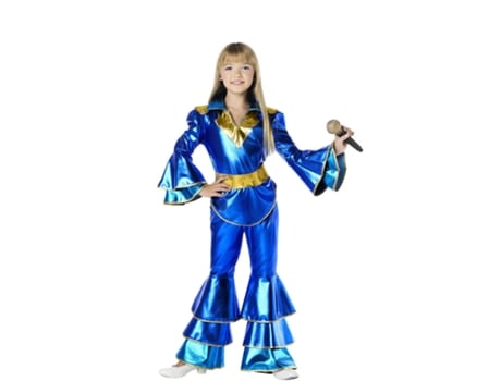 Disfraz de Niña CAR&GUS disco azul de los 70 (Tam.: 7-9 anos)