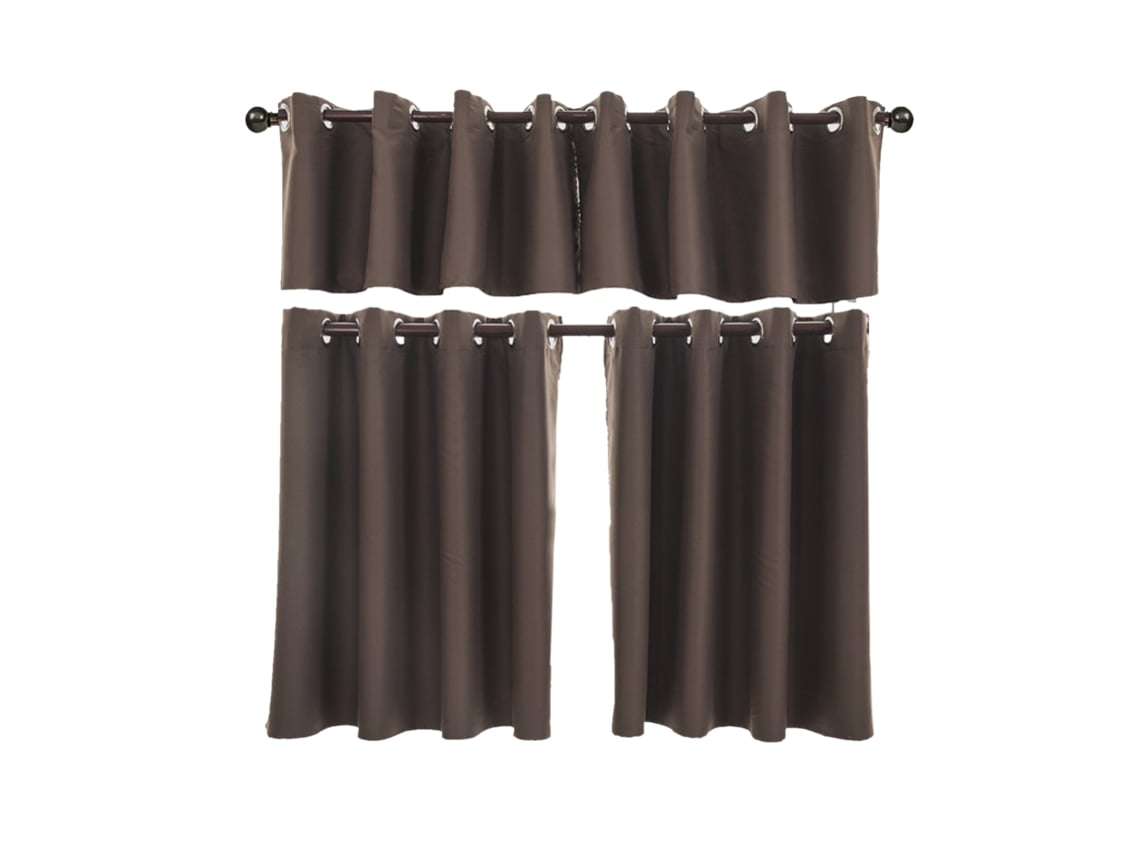 Cortinas opacas Baok de 52x36 pulgadas, gris oscuro, lavables, para dormitorio, cortinas opacas para ventana.