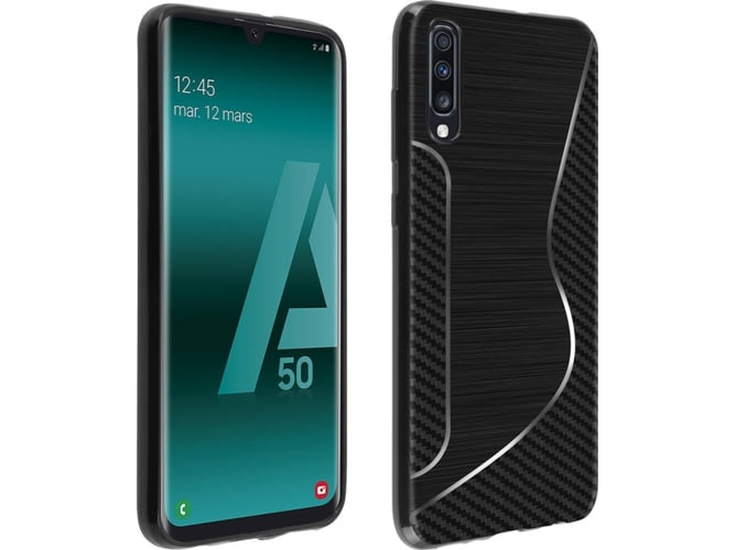 Carcasa Samsung Galaxy A50 AVIZAR S-Line Negro