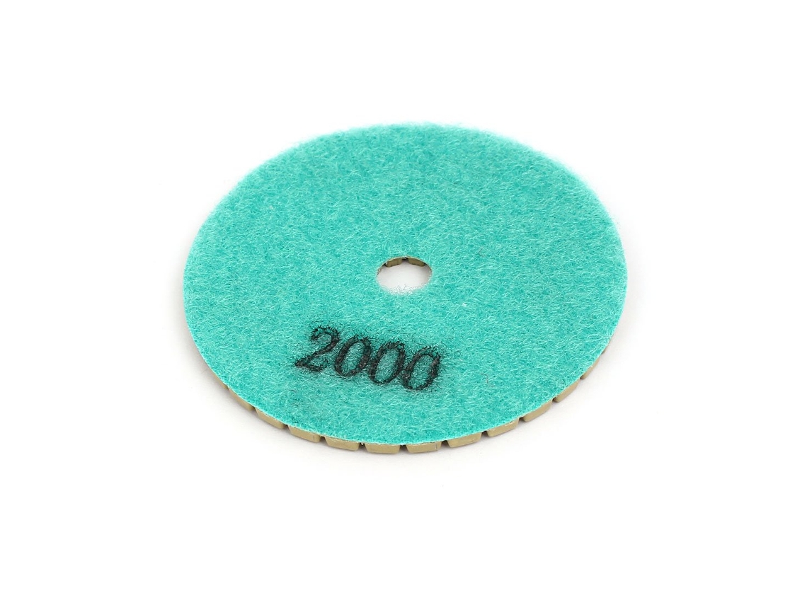 Disco De Pulido Húmedo De Diamante De 3 Pulgadas Y Grano 2000 Para Granito.