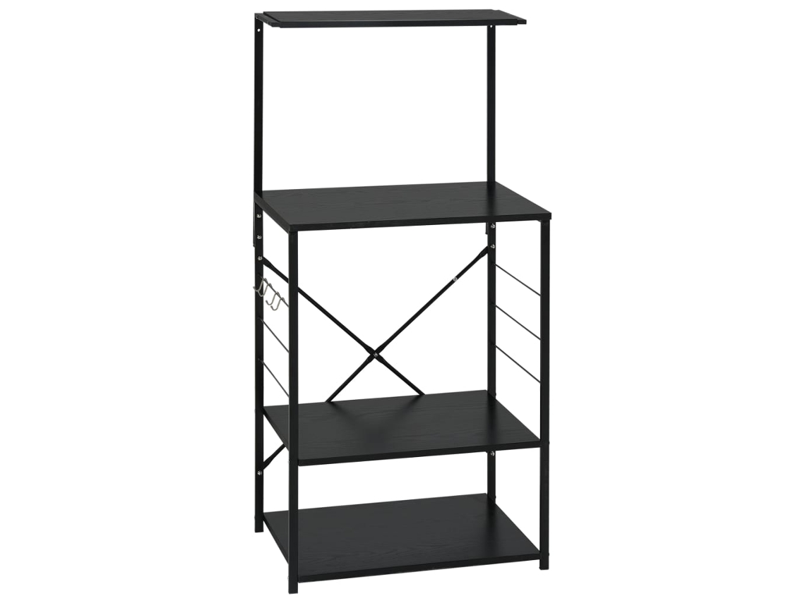Mueble para microondas de madera negra de MAISON EXCLUSIVE