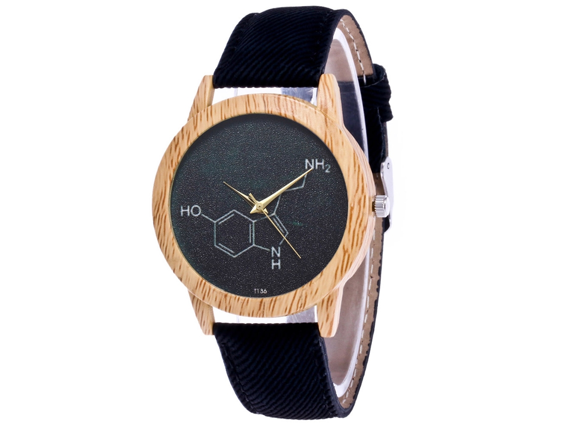 Reloj De Pulsera Casual De Cuarzo Con Correa De Denim Trendy Simple Pattern