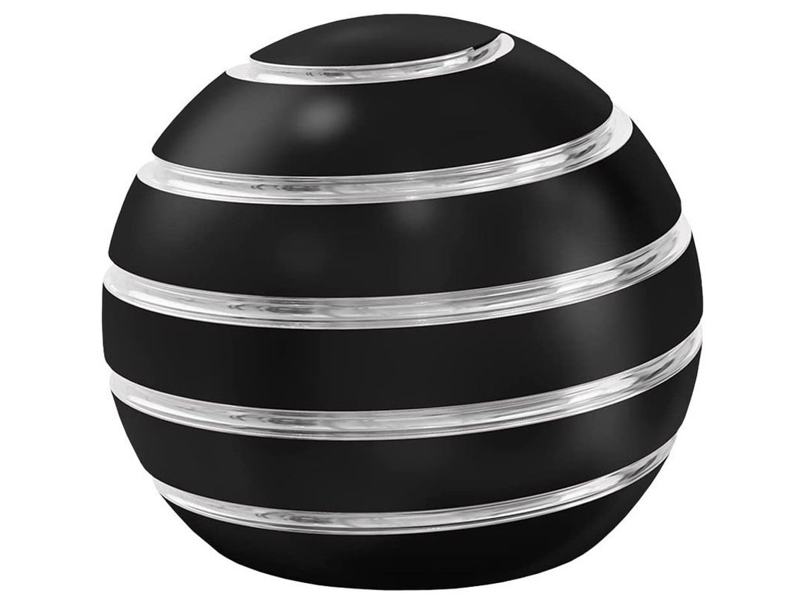 Juguete Giratorio Antiestrés Con Bola De Metal Para Adultos, Color Negro.