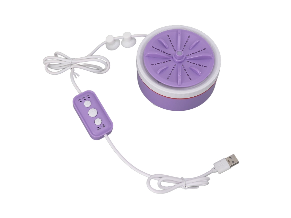 Mini Lavadora Portátil Usb Turbo De 24 W Multifuncional Para Ropa Pequeña, Frutas Y Vajilla - Morada