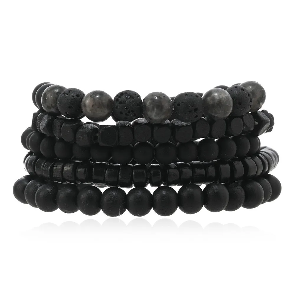 Pulsera De Cuentas De Madera, Pulsera Con Cruz Del Árbol De La Vida Para Meditación Y Yoga