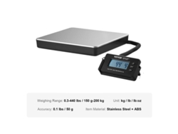 Balanza digital, pantalla LCD HD, capacidad de hasta 440 libras, 440 libras