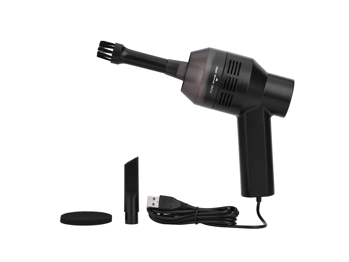 Aspirador De Pó Portátil Mini Usb Para Teclado Notebook Desktop Pc Preto
