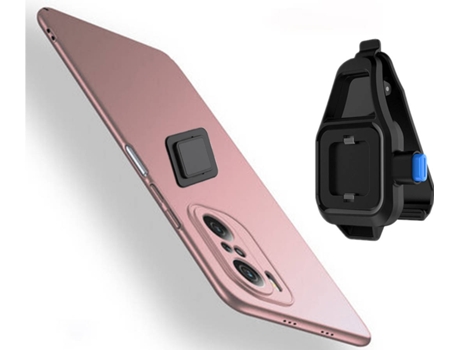 Funda Xiaomi Poco F3 Turtleshell con Soporte de Cintura Rosa