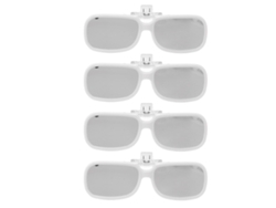 Dan26-gafas De Eclipse Solar De Plástico Clip-on 4 Piezas Para Observación Directa Del Sol Segura