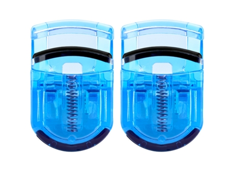 Rizador De Pestañas De 2 Piezas Con Almohadillas De Repuesto De Silicona, Rizador De Pestañas Gran Angular Y Parcial, Azul ZMDECQNA