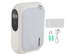 Difusor de aire XS105 de 200 m³ con temporizador, aplicación Bluetooth, 140 ml, humidificador de aire aromático de escritorio con montaje en pared y batería integrada.